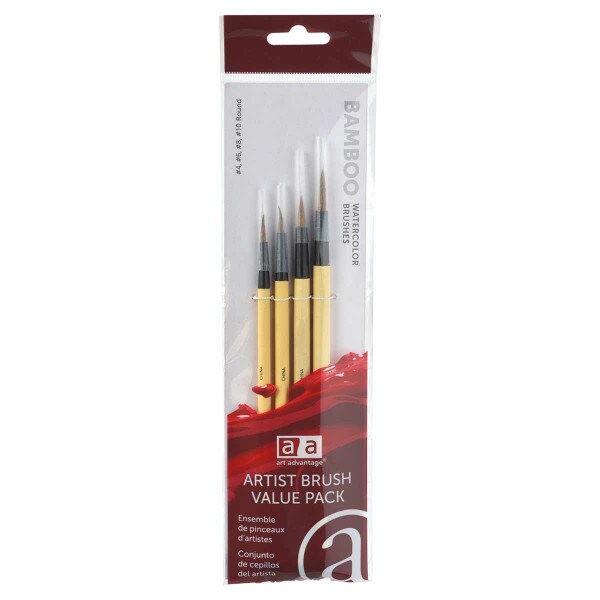 Watercolor Artist Brush 4 Set Value Pack